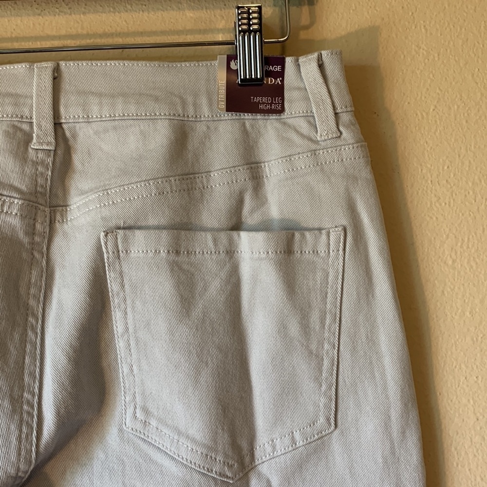 NWT Gloria Vanderbilt Amanda High Rise Tapered Jeans Grey Opal Sz 10 Avg Classic - Picture 10 of 14